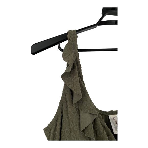 Artesands bathing suit ruffle one-piece swimsuit olive size 20 - Picture 7 of 7